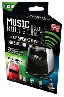 Music Bullet as Seen on TV Mini Speakers iPod MP3 Player Accessories 