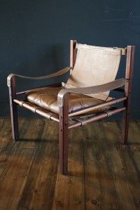 Arne Norell Safari Sirocco Chair Retro 60s RARE Version