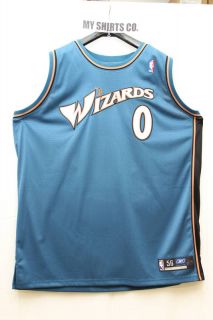   Blue Black Gold Gilbert Arenas 0 Authentic Jersey 56 New
