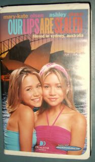 Mary Kate and Ashley Olsen Our Lips Are SEALED VHS Used