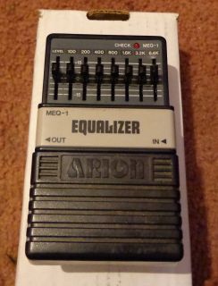 Arion MEQ 1 Equalizer EQ pedal Made in Japan Warm EQ Clean boost