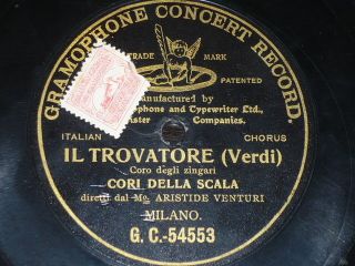   Black G T Cori Della Scala Aristide Venturi Trovatore Verdi
