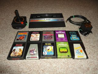 Atari 2600 Jr Game System w 10 Great Games Nice