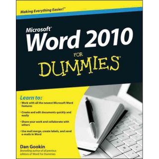 Wiley Microsoft Word 2010 For Dummies By Dan Gookin 0470487723