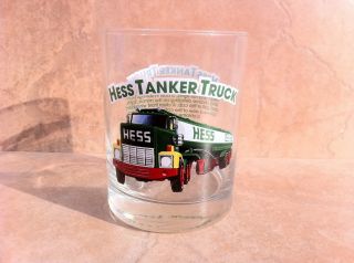 1984 Hess Tanker Truck Glass Hess 1996 Classic Truck Series Glass 