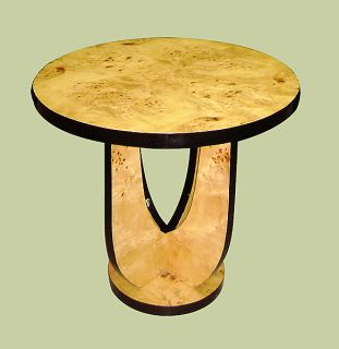 Art Deco Style Elm Large Side Occasional Table