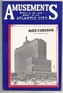 Atlantic City NJ Amusements WHERE TO GO WHAT TO SEE Wk JAN 14 1956 