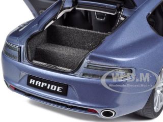 Aston Martin Rapide Concours Blue 1 18 Diecast Car Model by Autoart 