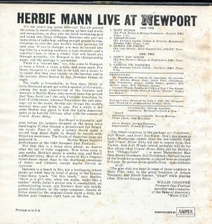 Herbie Mann Live at Newport Atlantic Jazz Stereo 71 2 IPS Reel to Reel 