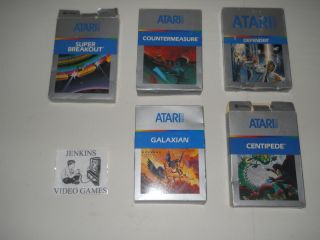Lot Bundle of 5 Complete Games for The Atari 5200 System