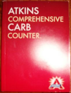Atkins Comprehensive Carb Counter For Raw Foods Natural Ingredients 