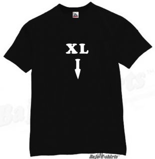 XL Arrow T Shirt Cool Funny Humor Adult Tee Pop BK XL