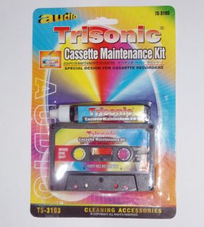 Audio Cassette Tape Player Head Cleaner Maintanence Kit