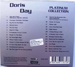 Doris Day Platinum Collection CD Bio Lyric Booklet HDCD