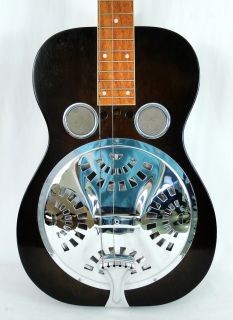 Vintage Dobro Country Music Wood Chrome Resonator Slide Guitar