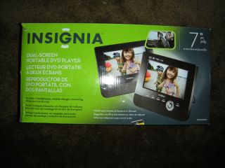 Insignia Dual Screen Portable DVD Player 7 Screen Model #NS D7PDVD
