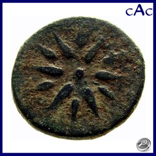 CAC Mysia Gambrion AE18 Head of Apollo 12 Rayed Star 4th Cent