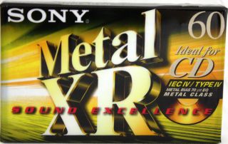 Wholesale 120 Pieces of Sony Metal XR Audio Tape 60min
