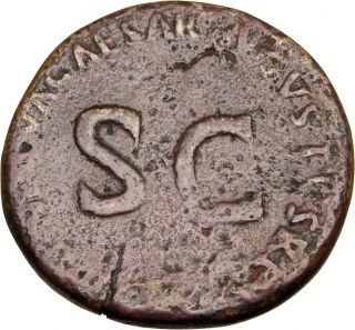 Divus Augustus Nerva Restitution Sestertius Roman Coin