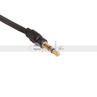   to 2 Female Earphone Headphone Audio Splitter Cable Adapter