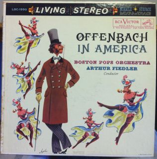 Living Stereo SD 1S 1960 Arthur Fiedler Offenbach in America LP VG LSC 