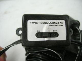 Auto Expressions 12volt Oscillating Fan Clip on Car Fan