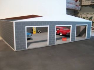 Custom Built 3 Car Garage for 1 24 Scale Diecast