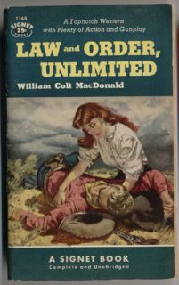 UNREAD Vintage WESTERNS Will Henry, William Colt MacDonald, E. E 