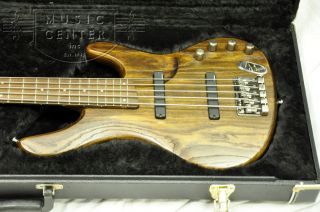   Ergodyne Series 5 String Bass Guitar  Walnut Flat Finish, Ash Wood