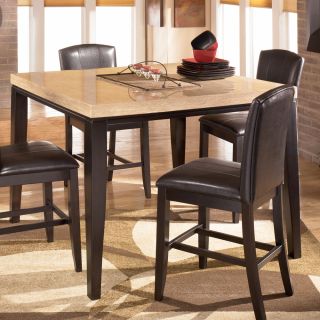 Ashley Naomi Dark Brown Square Counter Height Table Free Shipping New 