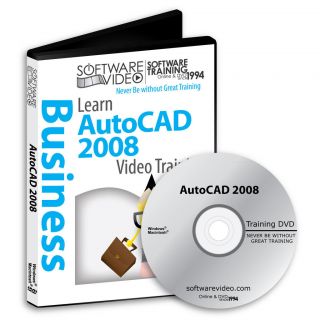    AutoCAD 2008 Training DVD 3D CAD design drafting modeling tutorials