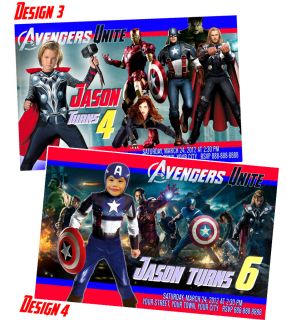 The Avengers Invitation Birthday Party w Costume