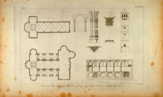   Engraving Basilica s Francesco Assisi Architecture Original