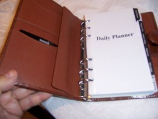 Mundi Professional Undated Brown Leather Agenda Planner