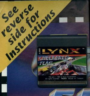 Checkered Flag Lynx Atari Collectors Rare New No Box