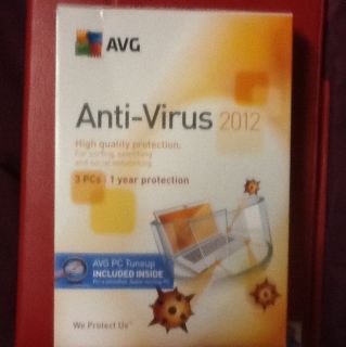 AVG Anti Virus 2012 1 Year Protection 3 Pcs Plus AVG PC Tuneup