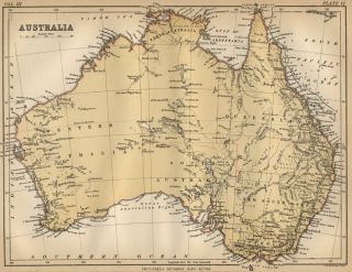 This color map of Australia was included in Encylopaedia 