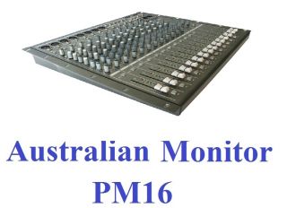 Australian Monitor PM16 Console Audio Mixer UL Approved