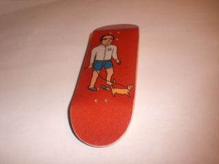 Scott B Red Uncle Graphic Wooden Fingerboard