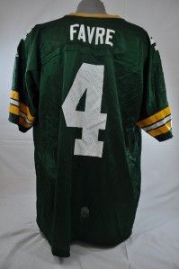 ADIDAS NFL GREEN BAY PACKERS BRETT FARVE #4 VINTAGE AUTHENTIC JERSEY 