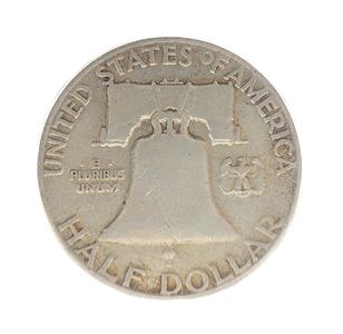 1952 franklin silver u s half dollar