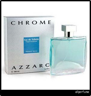 Azzaro Chrome 3 4 oz EDT Mens Cologne New in Box 885892066347
