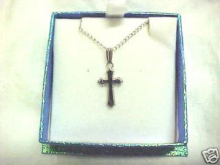 baby jewelry sterling silver cross necklace