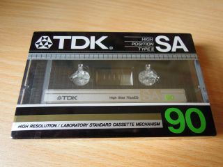 TDK SA 90 1984 Blank Recordable Audio Cassette Tape SEALED