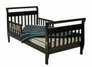   Solid Wood Comfortable Child Toddler Bed with Safety Rails