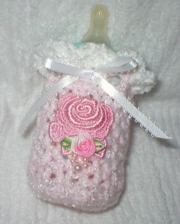 Crocheted 4 oz Baby Bottle Cover Warmer 19 Choices