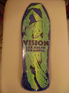 Vision Lee Ralph Contortionist Skateboard Deck Blue Green