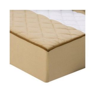 Bacati Metro Quilted Changing Pad Cover in Khaki and Chocolate 