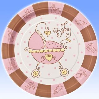   Baby Girl these adorable paper plates are fantastic for a Baby Shower