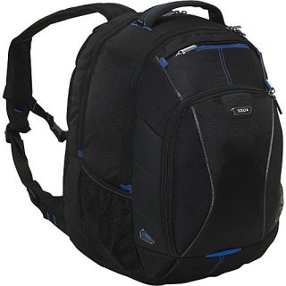 Solo 17 3 Laptop and iPad Backpack Black with Blue